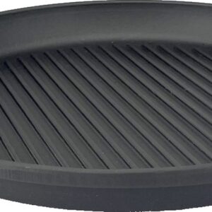Ronde Gietijzeren Grillpan - ø 40 x 4 cm - Zwart