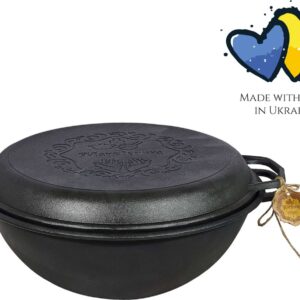Gietijzeren Dutch Oven - 12 Liter - Zwart