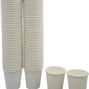 Bekers - Papier/Karton - Wit - 50 Stuks - 200ML
